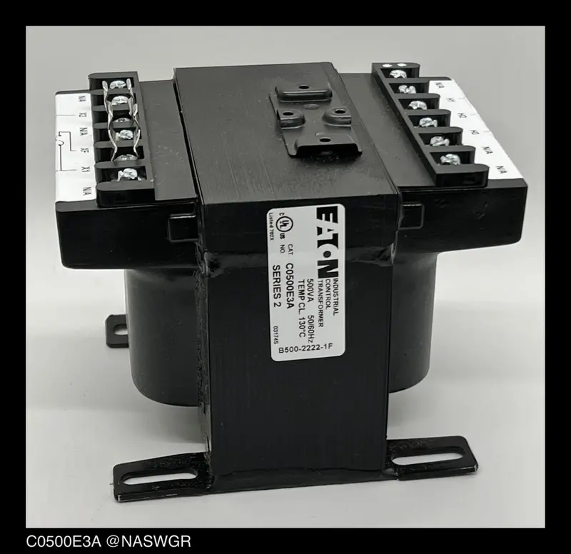 Eaton C0500E3A Control Power Transformer — 208/277V Input, 120V Output 1