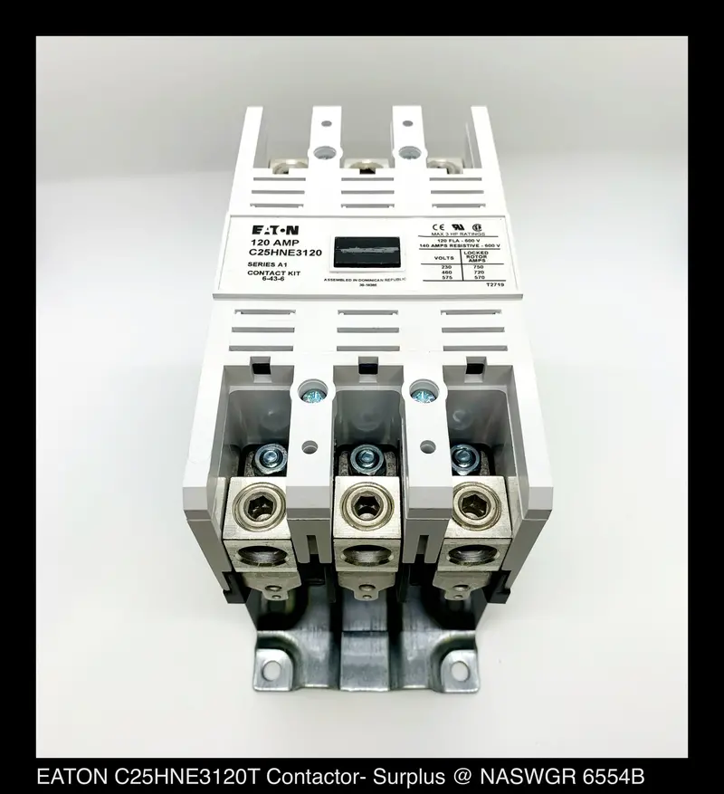 Eaton C25Hne3120T Definite-Purpose Electromechanical Contactor 1