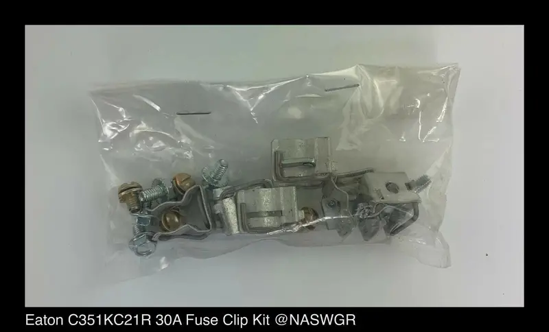 Eaton C351Kc21R Freedom Nema 30-Amp Fuse Clip Kit – Unused Surplus 1