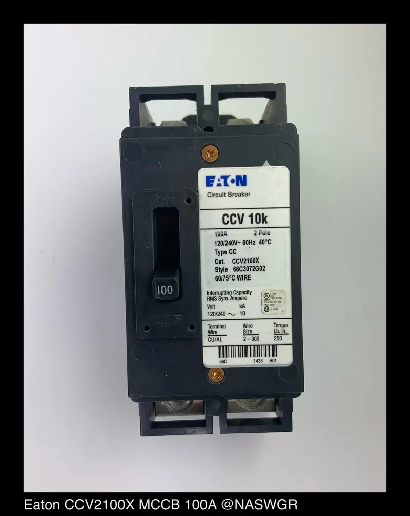 Eaton Ccv2100X 100A Molded Case Circuit Breaker — New, Sealed Packaging 1