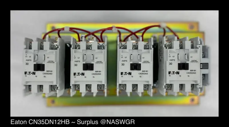 Eaton Cn35Dn12Hb Cn35 Electrically Held Lighting Contactor — 30A, 277Vac (Surplus) 1