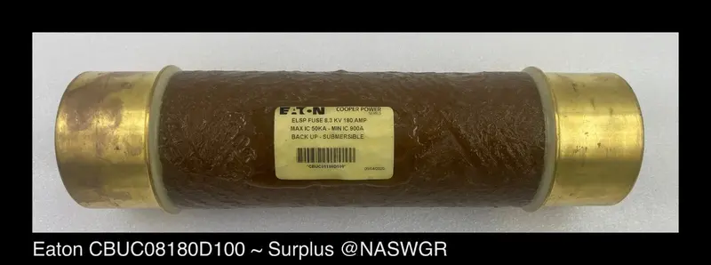 Eaton Cooper Cbuc08180D100 Current-Limiting Backup Fuse (180A) 1