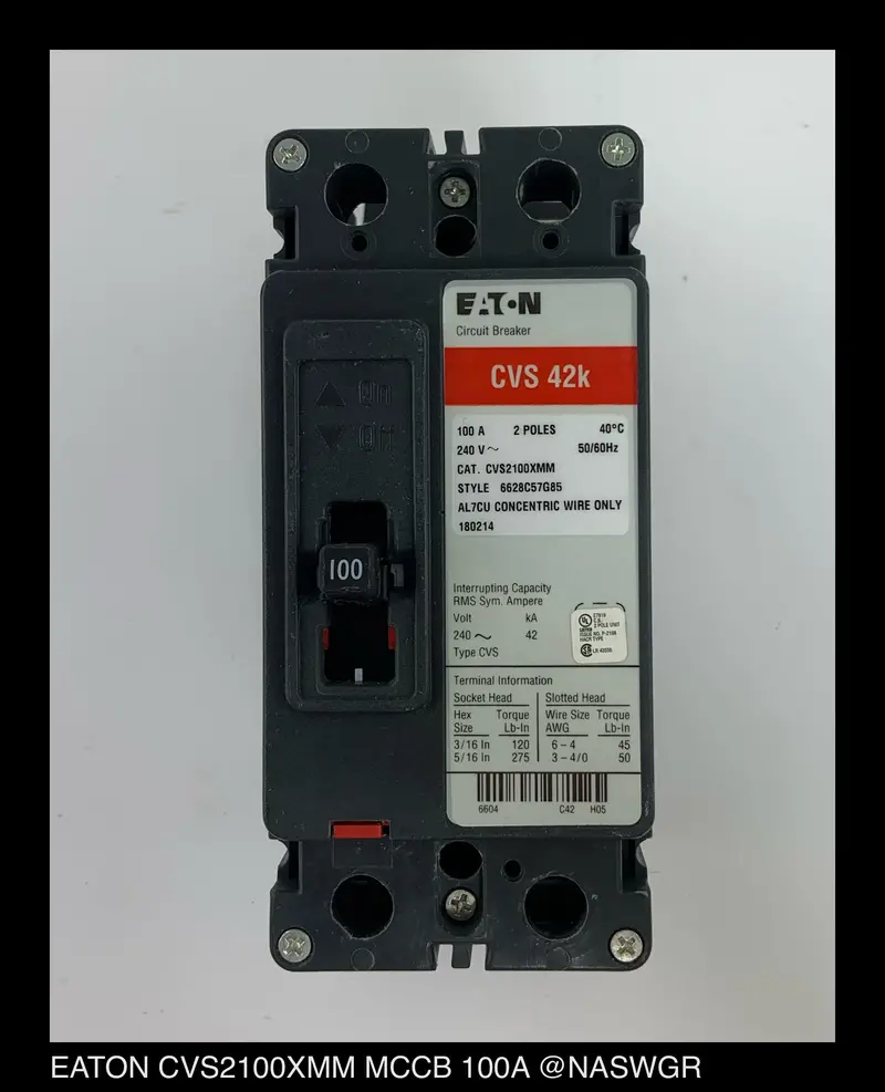 Eaton Cvs2100Xmm 100A Molded Case Circuit Breaker – New Surplus Stock 1