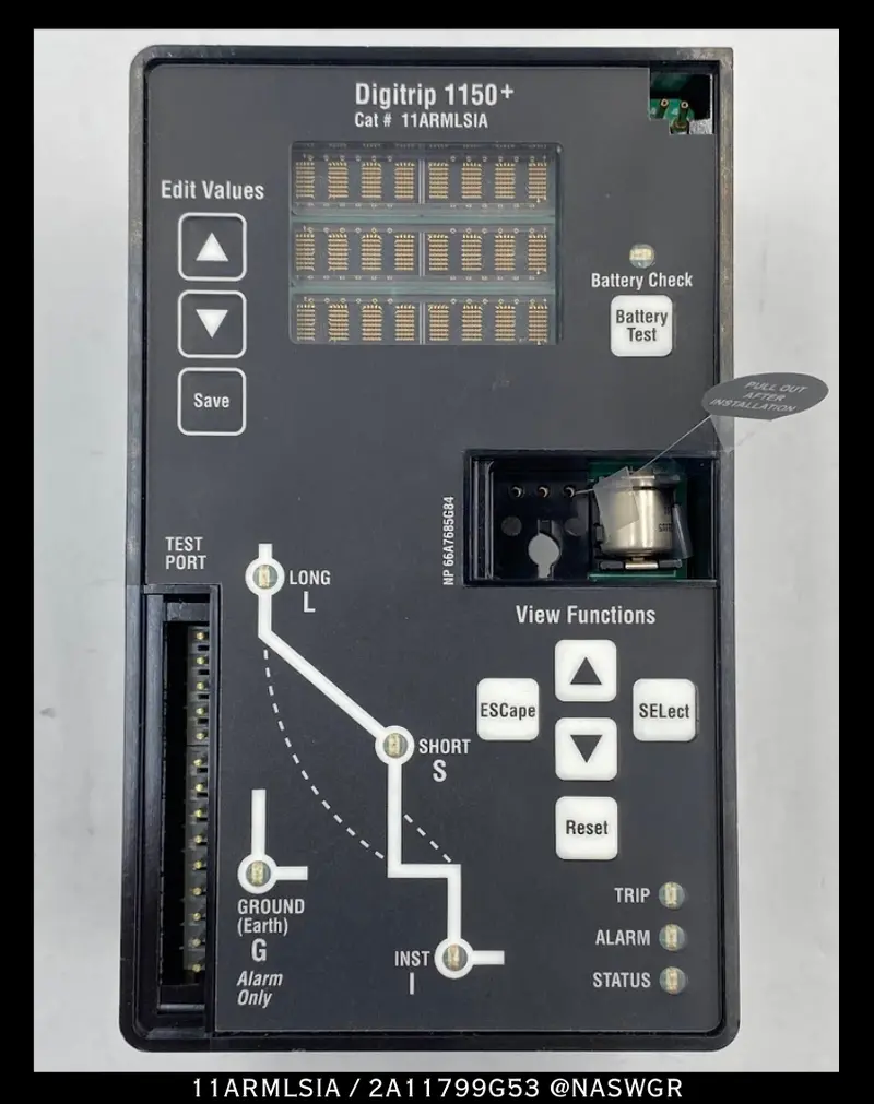 Eaton Digitrip 1150+ Trip Unit 11Armlsia / 2A11799G53 – Unused Digital Protection Module 1