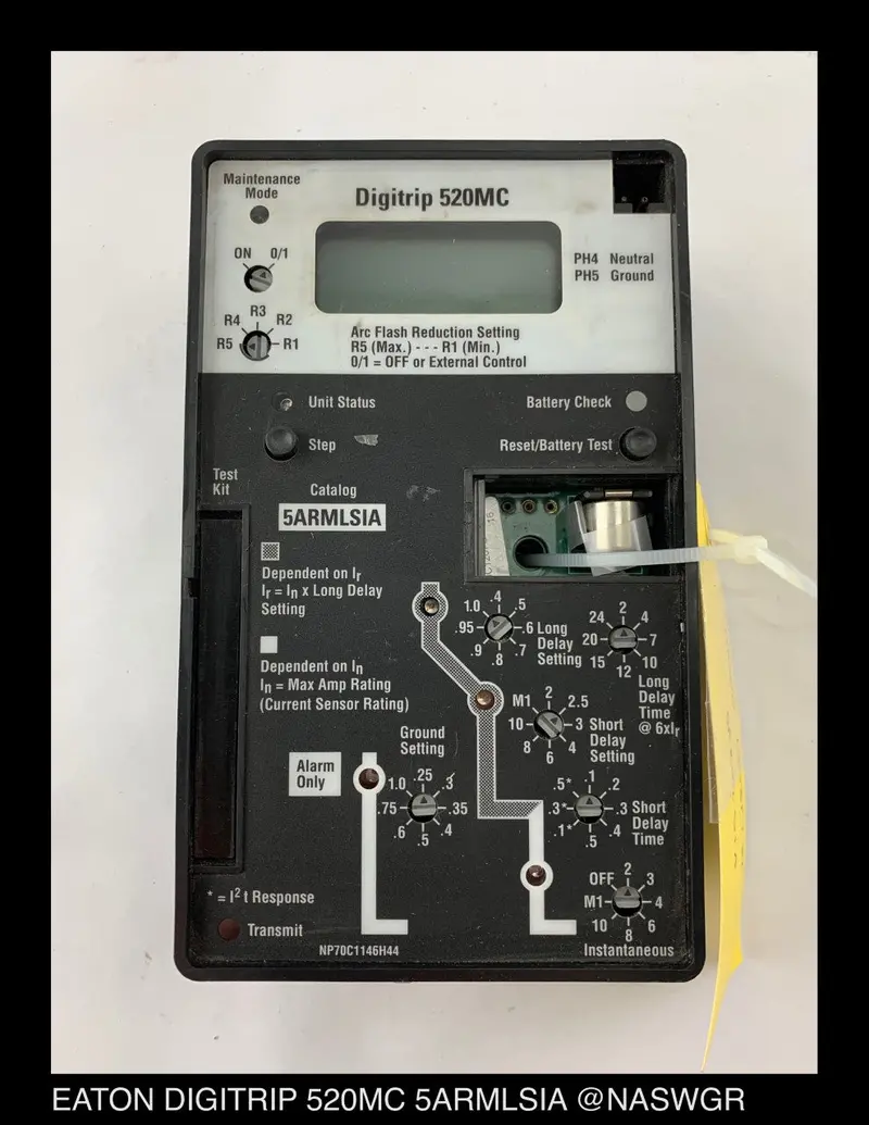 Eaton Digitrip 520Mc 5Armlsia Microprocessor-Based Trip Unit 1