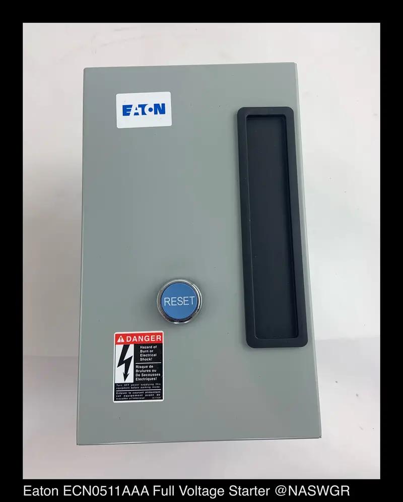 Eaton Ecn0511Aaa Nema Freedom Line Enclosed Starter – Size 1, 30A, 120Vac, Unused 1