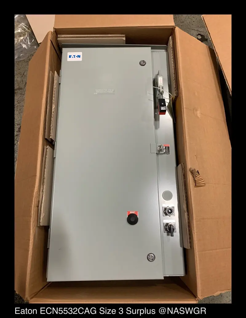 Eaton Ecn5532Cag 100A Size 3 Nema 3R Pump Panel For Industrial Applications – Unused 1