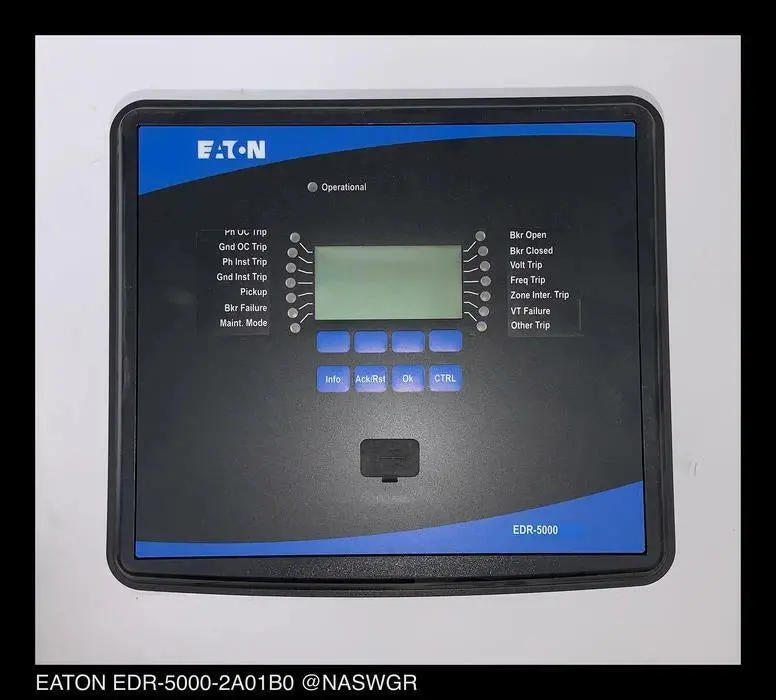 Eaton Edr-5000-2A01B0 Directional Overcurrent Relay – Surplus (P/N 65D1004G31) 1