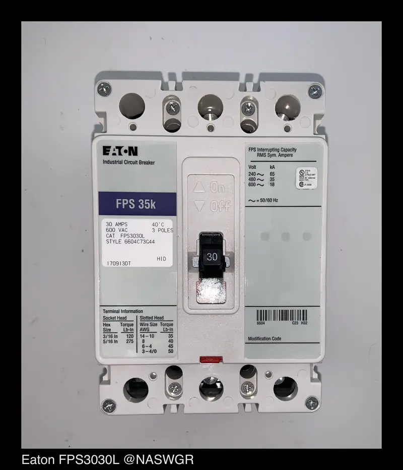 Eaton Fps3030L 30A Molded Case Circuit Breaker – Factory-Fresh Surplus 1
