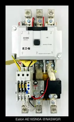 Eaton Freedom Series Ae16Sn0A 300A Motor Starter – 120V Coil, Unused 1