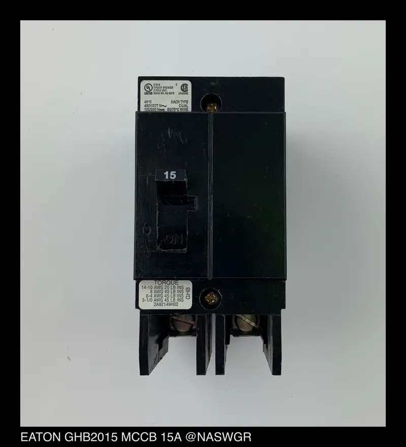 Eaton Ghb2015 15A Molded Case Circuit Breaker – Unused Surplus Component 1