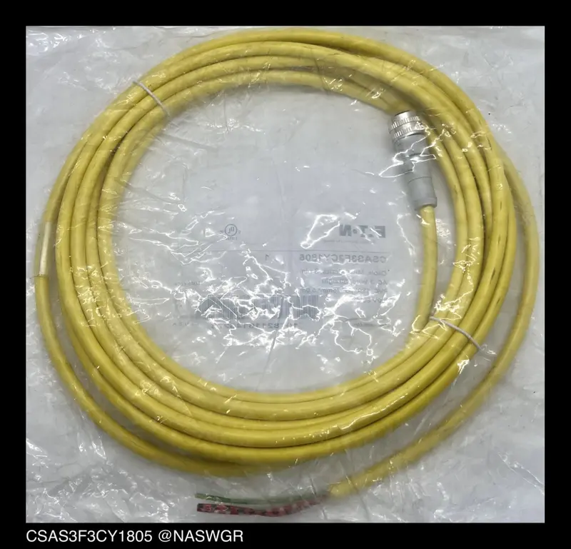 Eaton Global Plus Csas3F3Cy1805 Connector Cable Assembly – Pre-Terminated – Unused 1