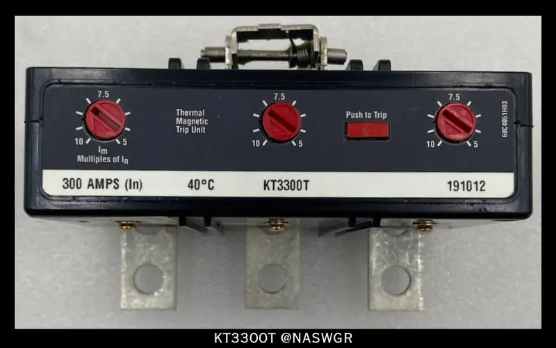 Eaton Kt3300T 300A Thermal-Magnetic Trip Unit (Model 1492D90G18) 1