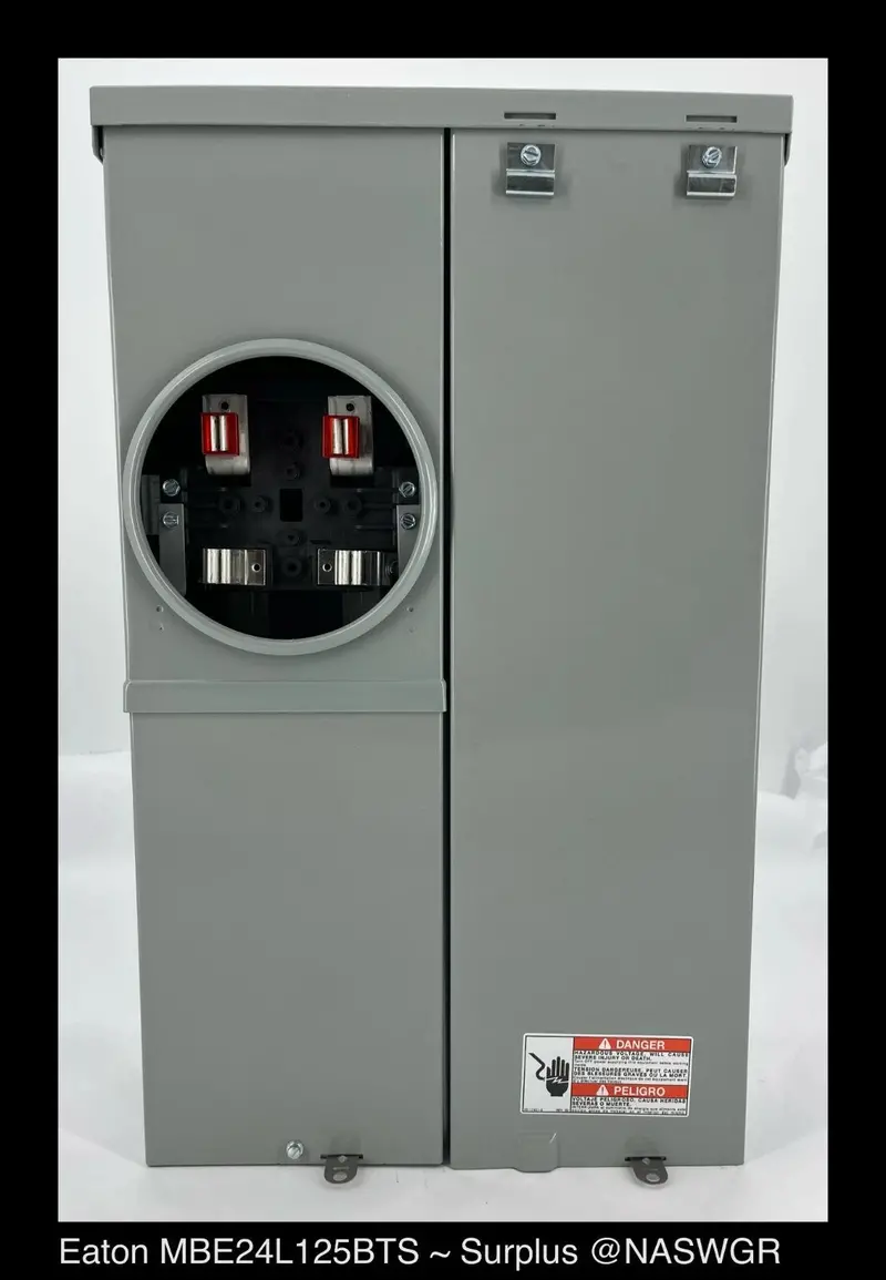 Eaton Mbe24L125Bts Meter Main Breaker – Euserc Br Type, 125A, 120/240V 1