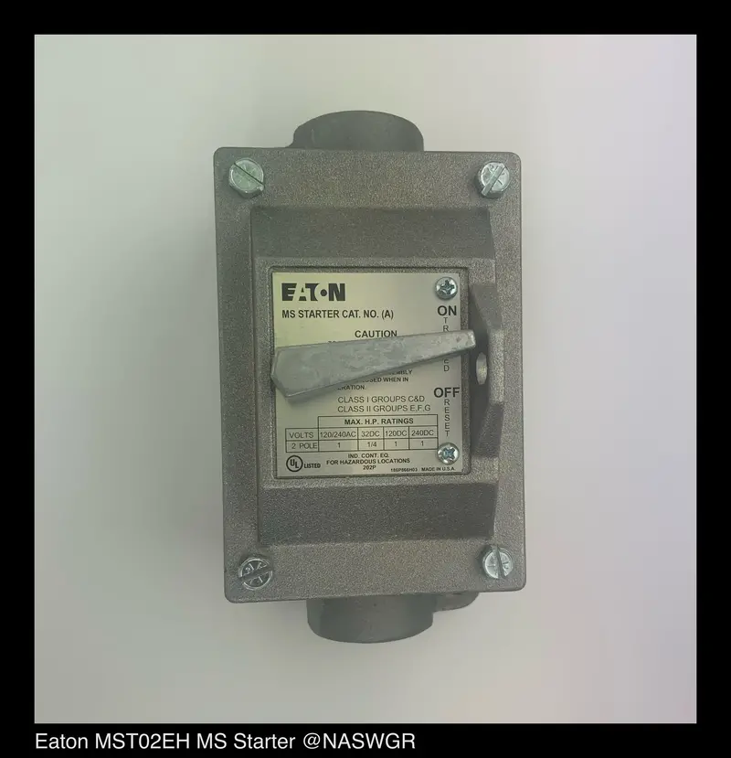 Eaton Mst02Eh Size 0 Nema 7 & 9 Hazardous Location Motor Starter – Explosion-Proof 1