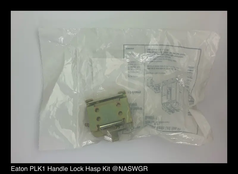Eaton Plk1 Padlockable Handle Lock Hasp For F-Frame Industrial Switches – Unused 1