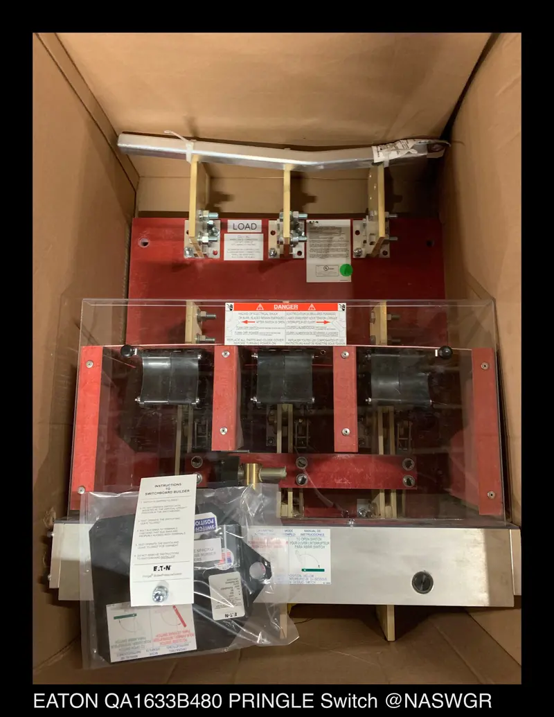 Eaton Qa1633B480 1600A Pringle Bolted Pressure Contact Switch – Unused 1