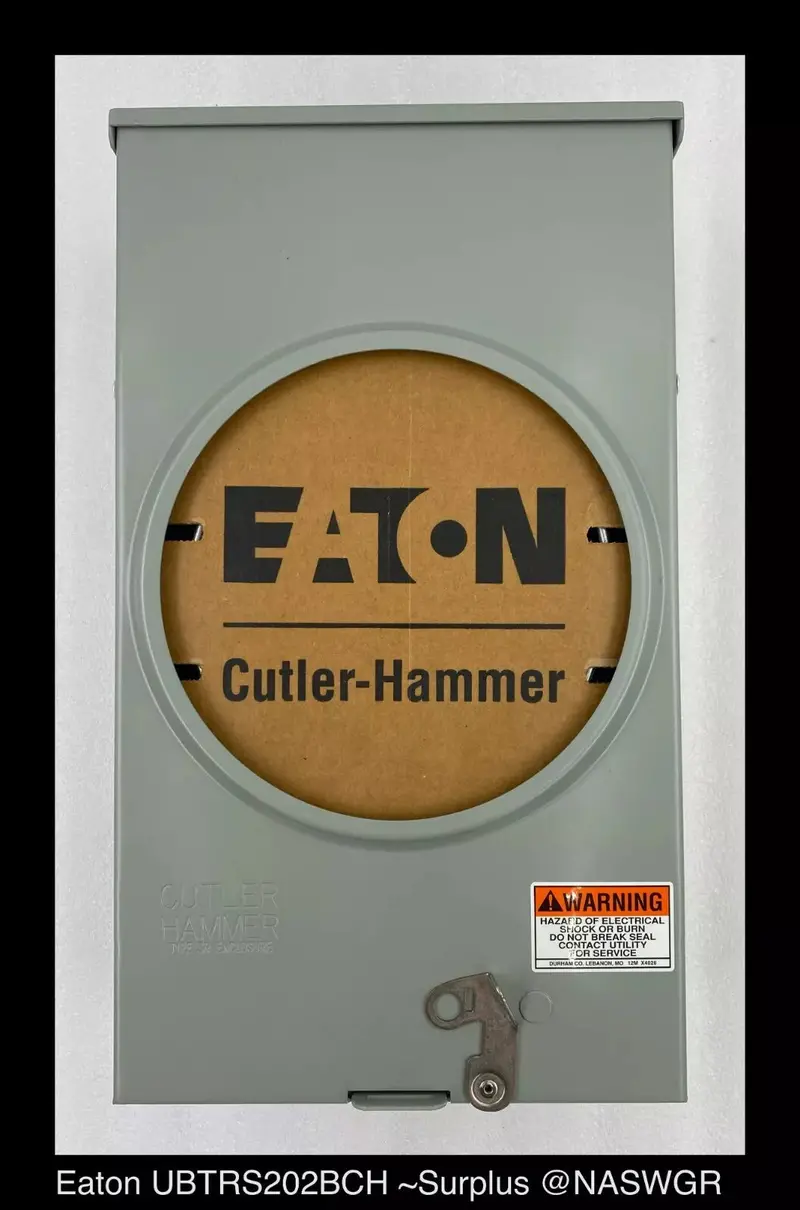 Eaton Ubtrs202Bch 200A Single-Meter Socket (600V, New) 1