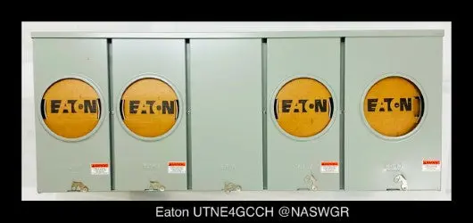 Eaton Utne4Gcch 125A/600V Single-Phase Meter Socket – Nema 3R, Unused 1