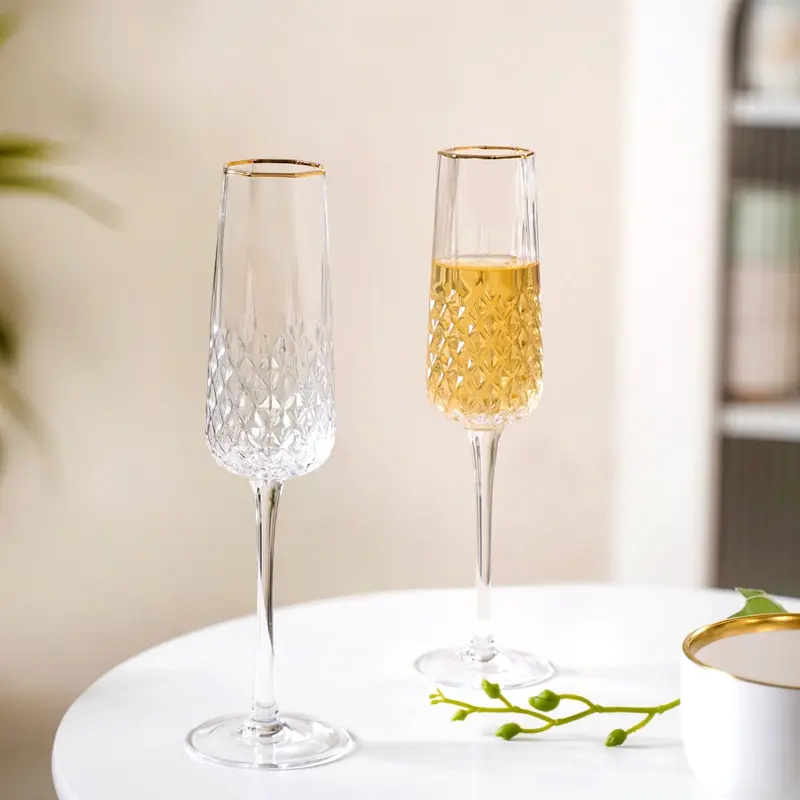 Elegant Champagne Flutes – Set Of 2, 200Ml Each 1