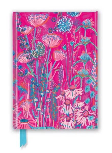 Elegant Magnetic Journal: Pink Foil Garden House Illustration – Lucy Innes Williams Collection By Texas Bookman 1