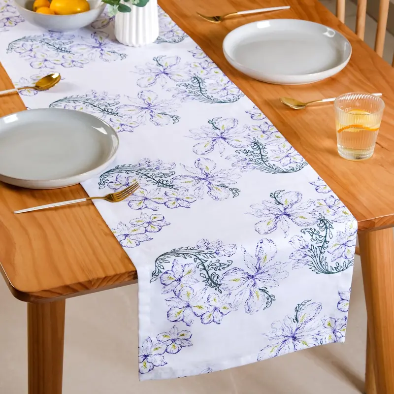 Emerald Green Luxe Table Runner For Elegant Dining 1