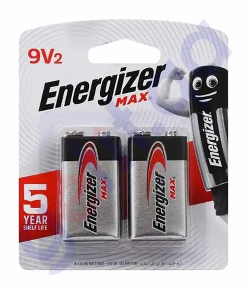 Energizer Max Alkaline 9V Battery (Bp 9V2) 1