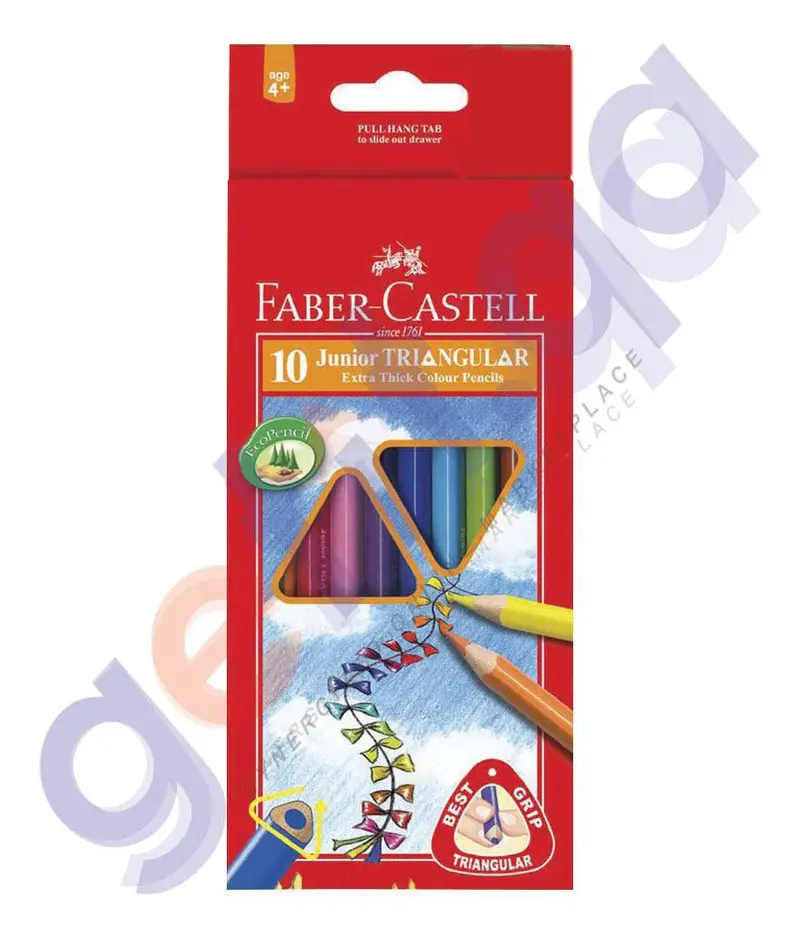 Faber-Castell Junior Triangular Color Pencils 1