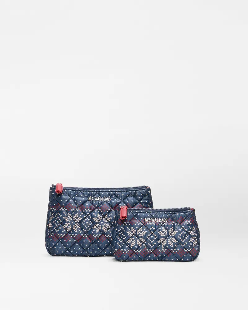 Fair Isle Print Luna Cosmetic Bundle Set 1