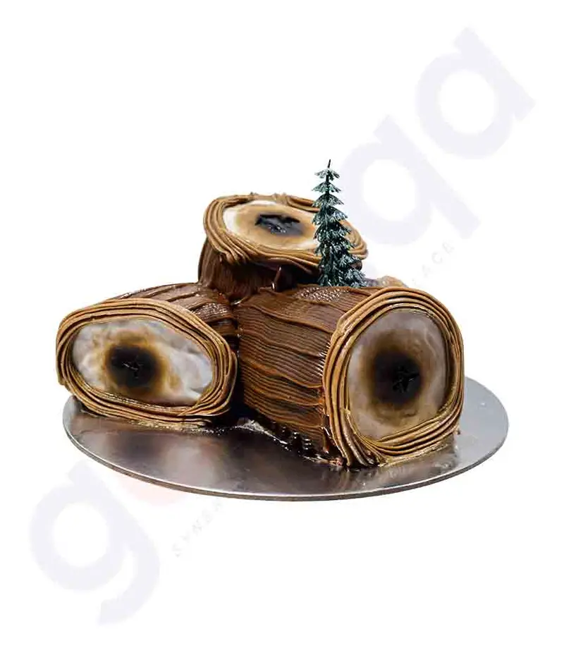 Festive Yule Log Cake – Christmas-Themed Rolled Sponge Cake (1 Kg And Up) 1