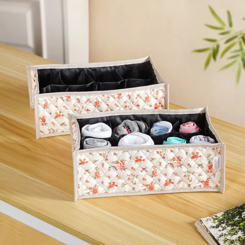 Florafold Coral Wardrobe Organizer Set – Soft-Tone Foldable Closet System 1