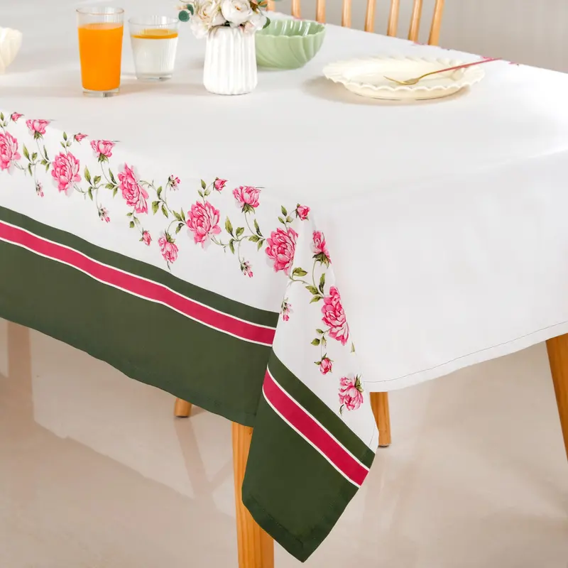 Floral Rouge Luxe Tablecloth – 8-Seater, 270 X 160 Cm 1