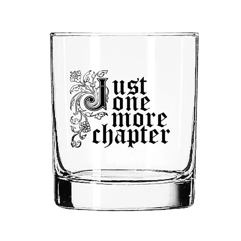 Fly Paper Products 'Just One More Chapter' Short Tumbler Cocktail Glass 1