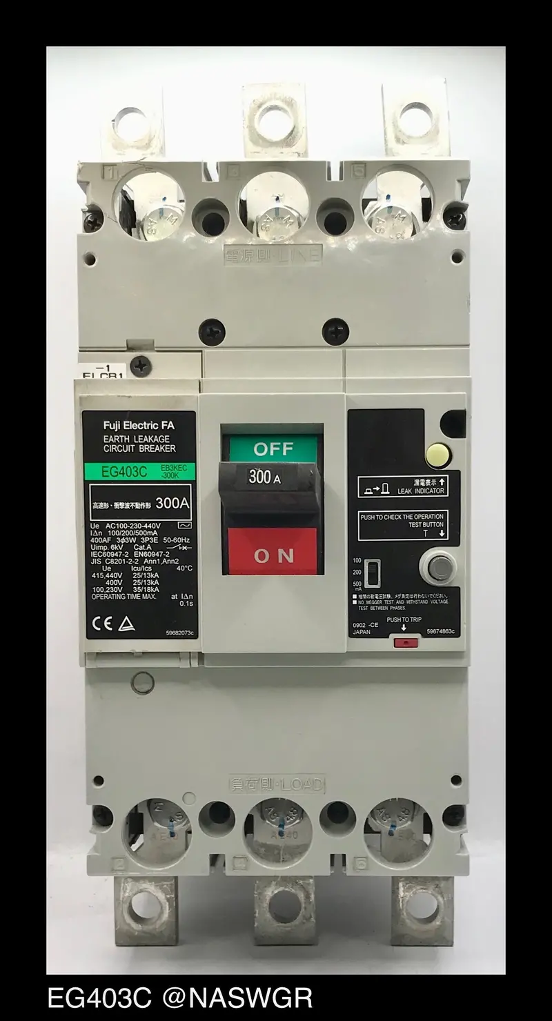 Fuji Eg403C 300A Ground Fault Circuit Interrupter (Gfci) 1