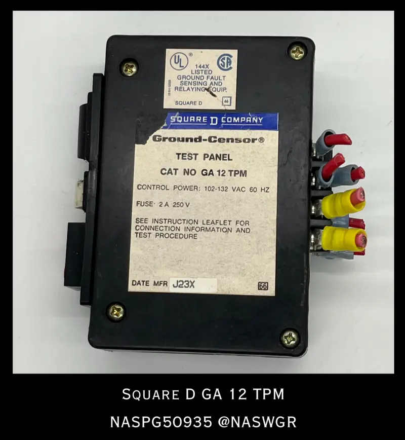 Ga12Tpm Ground Fault Test Panel By Square D 1