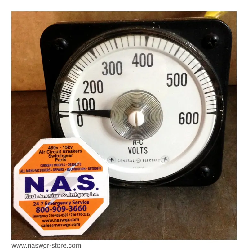 Ge 50-105031-Pzsj2 Ac Voltmeter – 150 V Full Scale, 4:1 Potential Transformer, 60 Hz 1