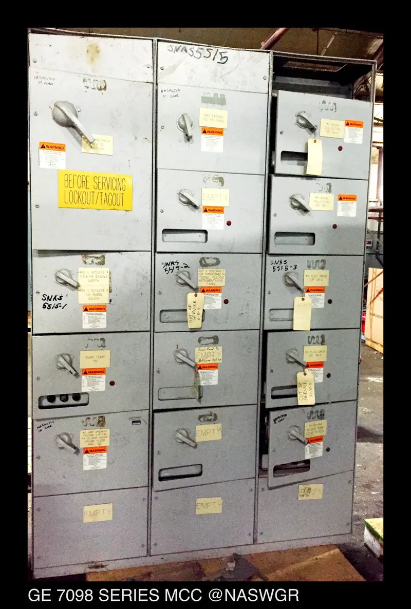 Ge 7098 Motor Control Center (Mcc) System – Legacy Panel Line 1