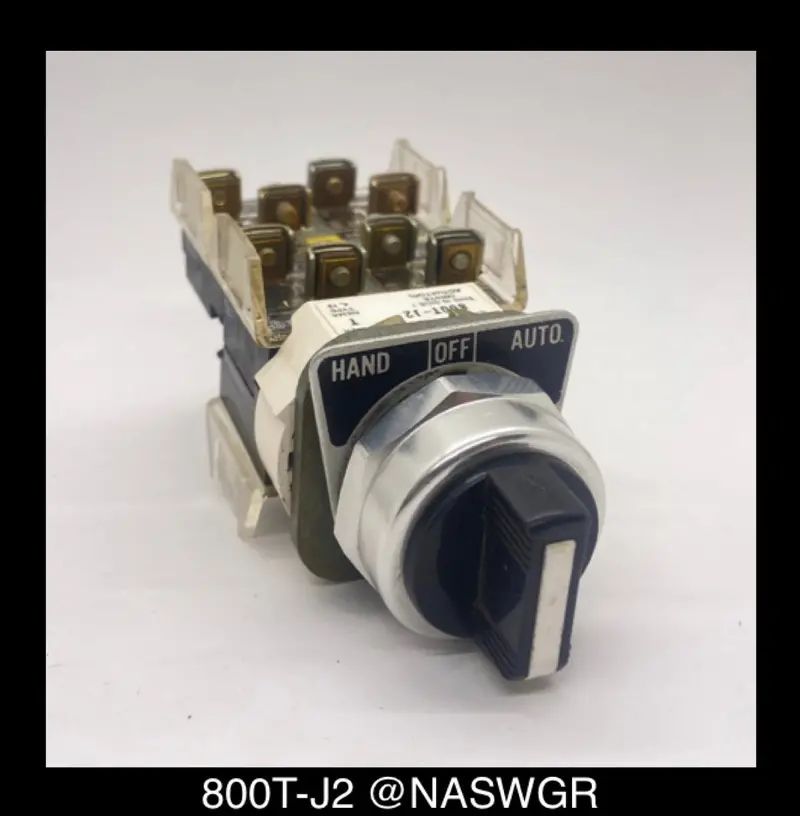 Ge 800T-J2 Hand-Off-Auto Selector Switch 1