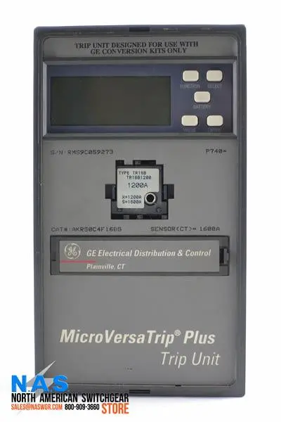 Ge Akr50C4F1605 Microversa Trip Plus Circuit Breaker Trip Unit 1