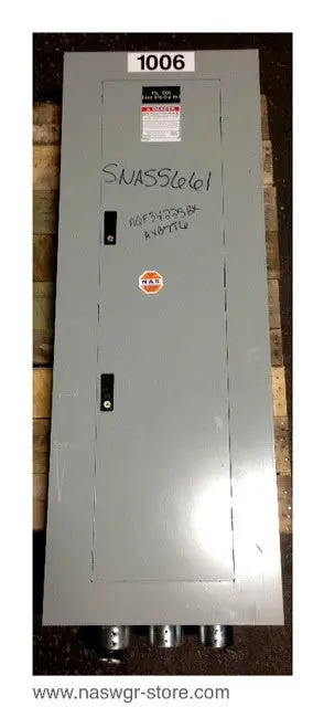 Ge Aqf3422Sbx Panelboard Assembly — 225A, 208Y/120V, 3-Phase, Nema 1, Includes Axb7T6 Kit 1