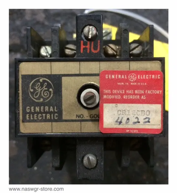Ge Cr120B04022 Series A Control Relay, 120V Ac Coil 1