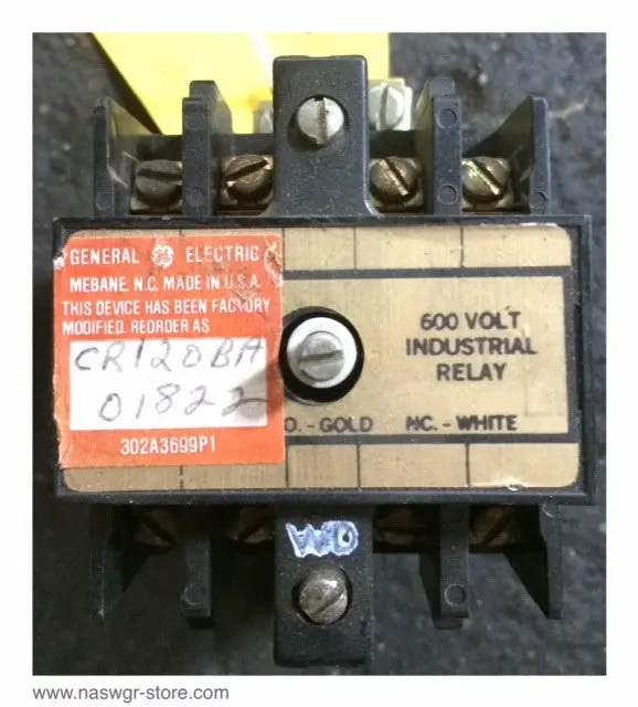 Ge Cr120Ba01822 Series A Control Relay With Auxiliary Contacts 1