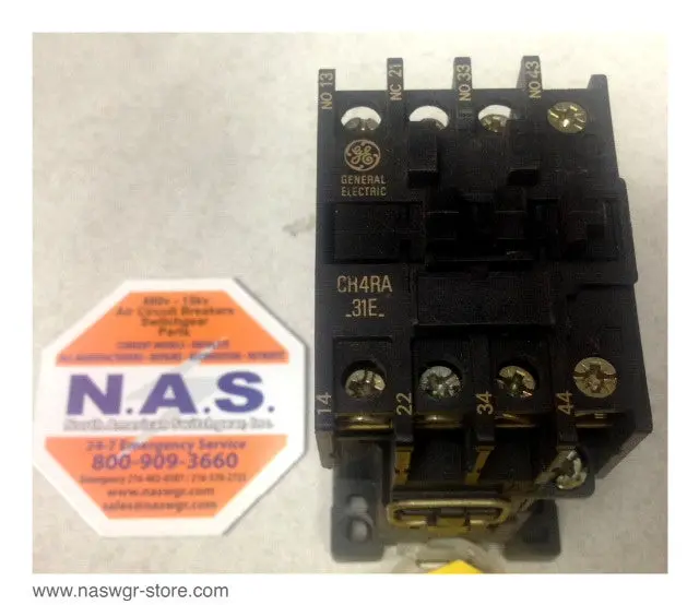 Ge Cr4Ra Heavy-Duty Contactor – 660V, 20A, Dual-Frequency (50/60 Hz) Compatible 1