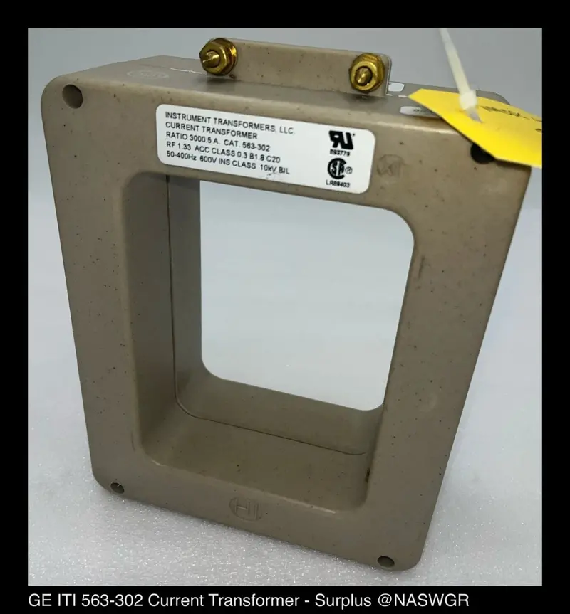 Ge Iti 563-302 Indoor Unused Surplus Current Transformer — 3000:5 A, 600 V 1