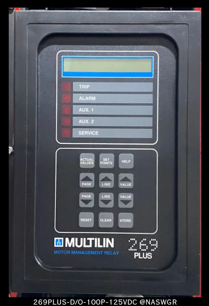 Ge Multilin 269Plus-D/O-100P-125Vdc Motor Management Relay 1