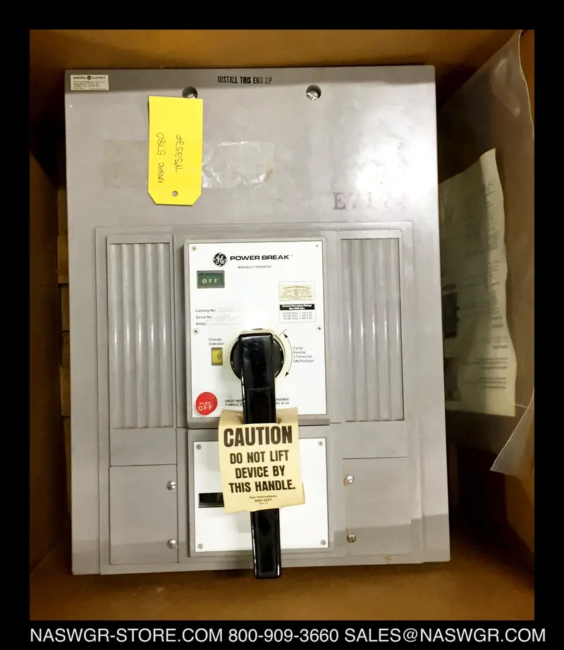 Ge Powerbreak Tps253F Circuit Breaker Frame — 2500A, Manual/Operated, Breaker-Included 1