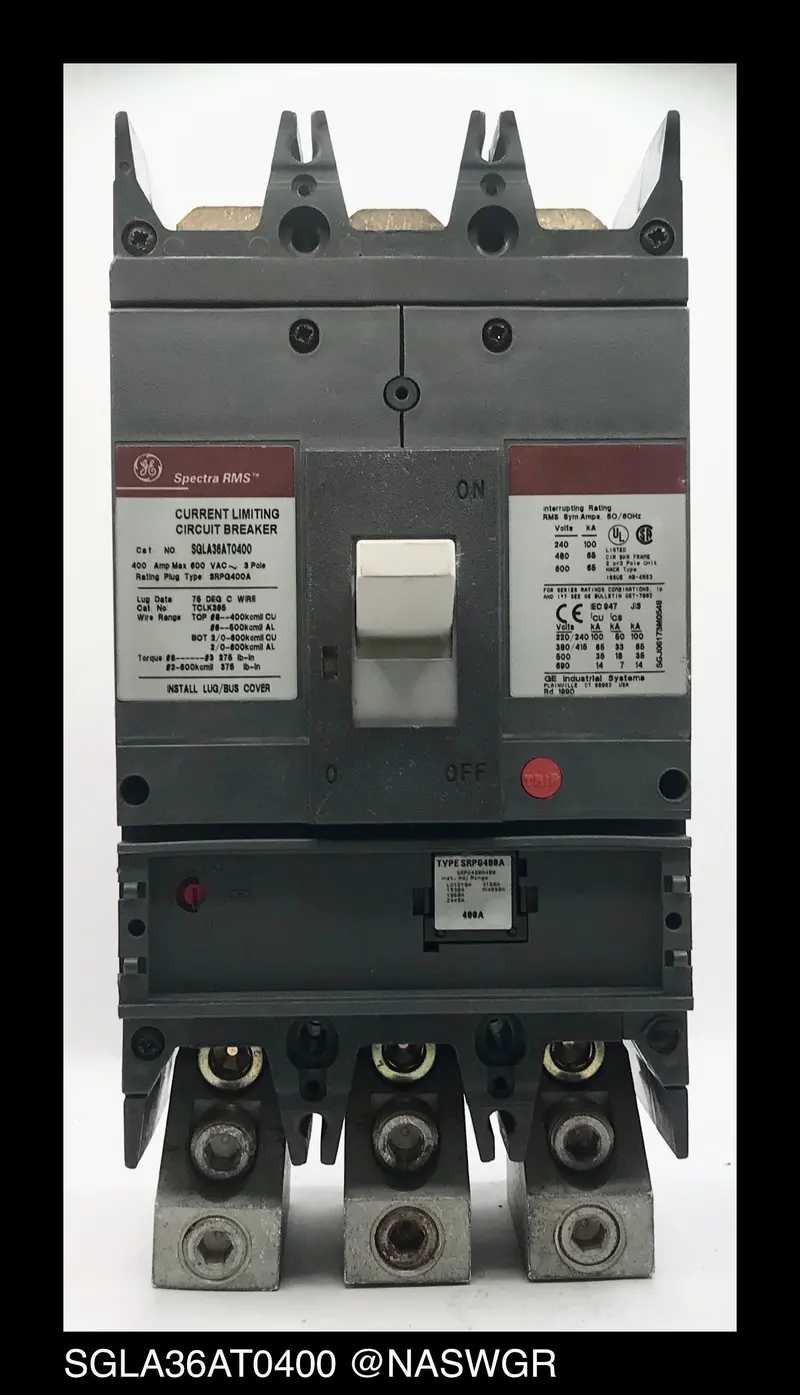 Ge Spectra Sgla36At0400 Molded Case Circuit Breaker – 400A, 36Ka 1