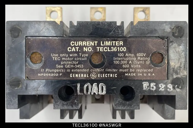 Ge Tecl36100 Current-Limiting Fuse – 100A, 600V High-Speed 1