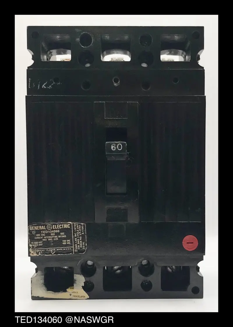 Ge Ted134060 Molded Case Circuit Breaker – 60-Amp, 4-Pole, Ul 489 Listed 1