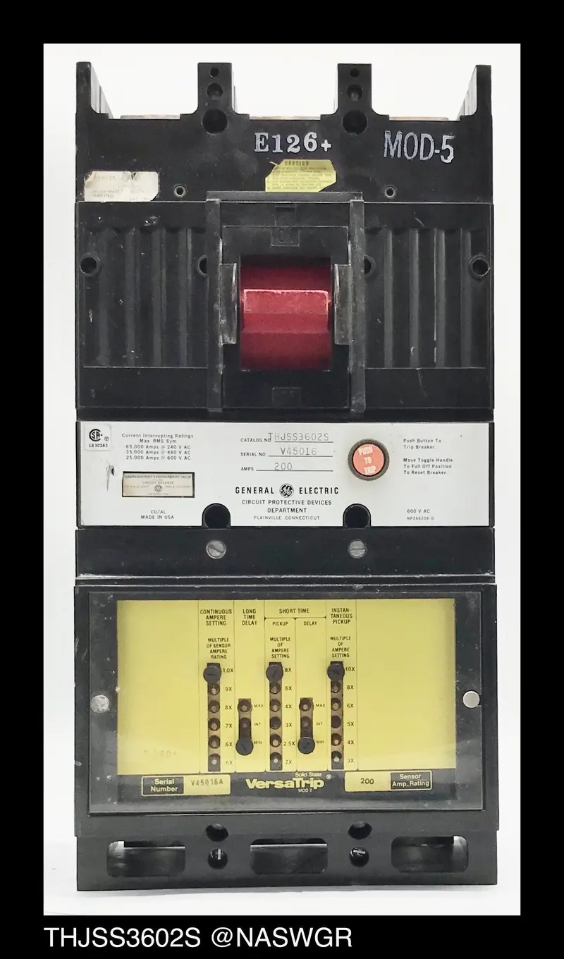 Ge Thjss3602S Molded Case Circuit Breaker – 200A 1